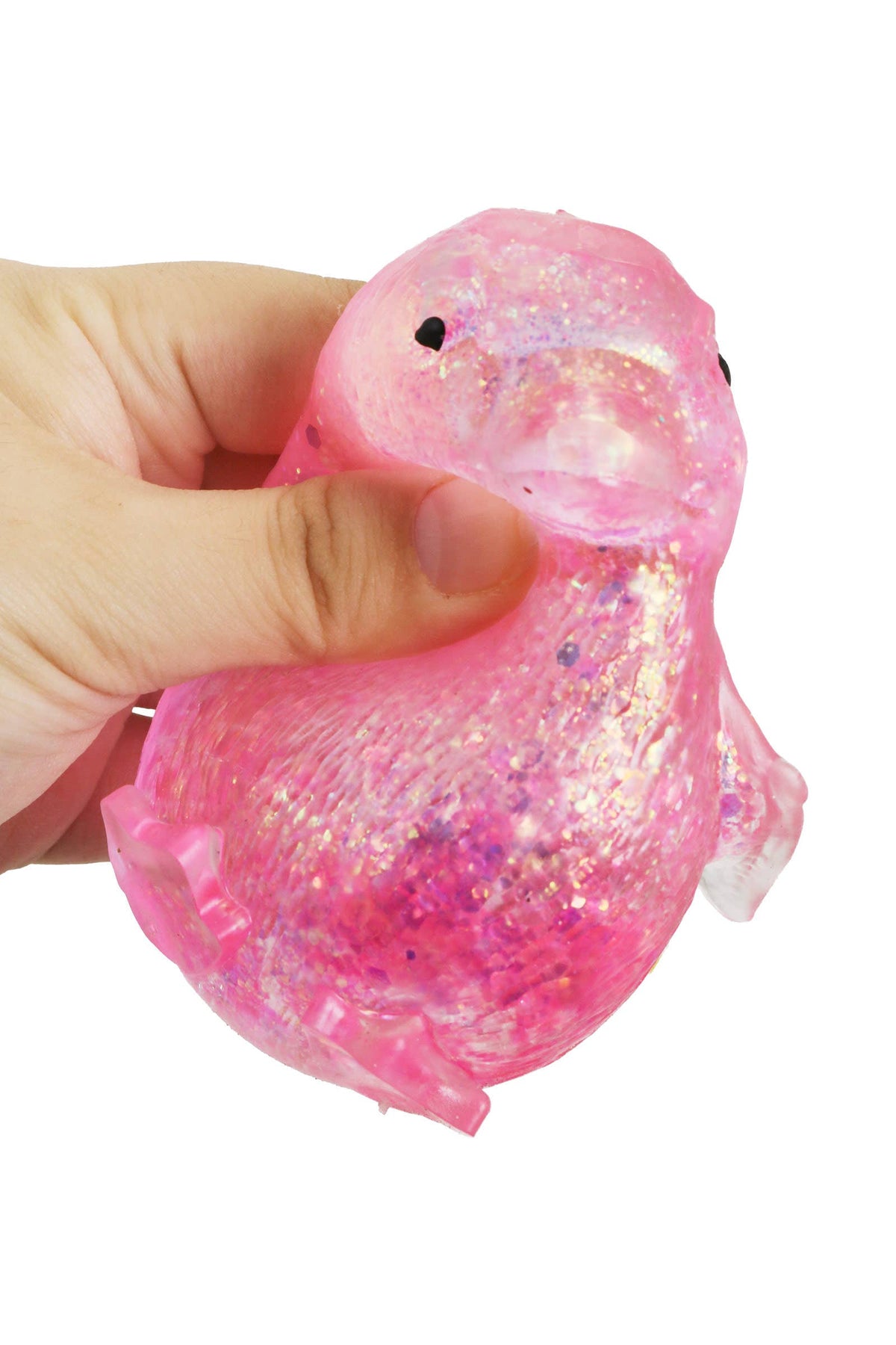 Penguin Glittery Maltose Squishy Toy