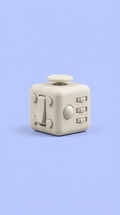 Sand White Tactile Fidget Cube